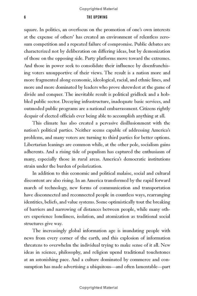 the upswing: how america came together a century ago and how we can do it again