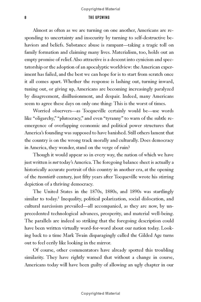 the upswing: how america came together a century ago and how we can do it again