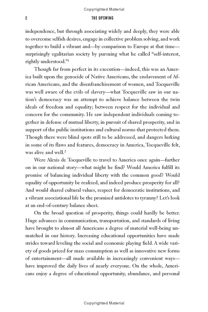the upswing: how america came together a century ago and how we can do it again
