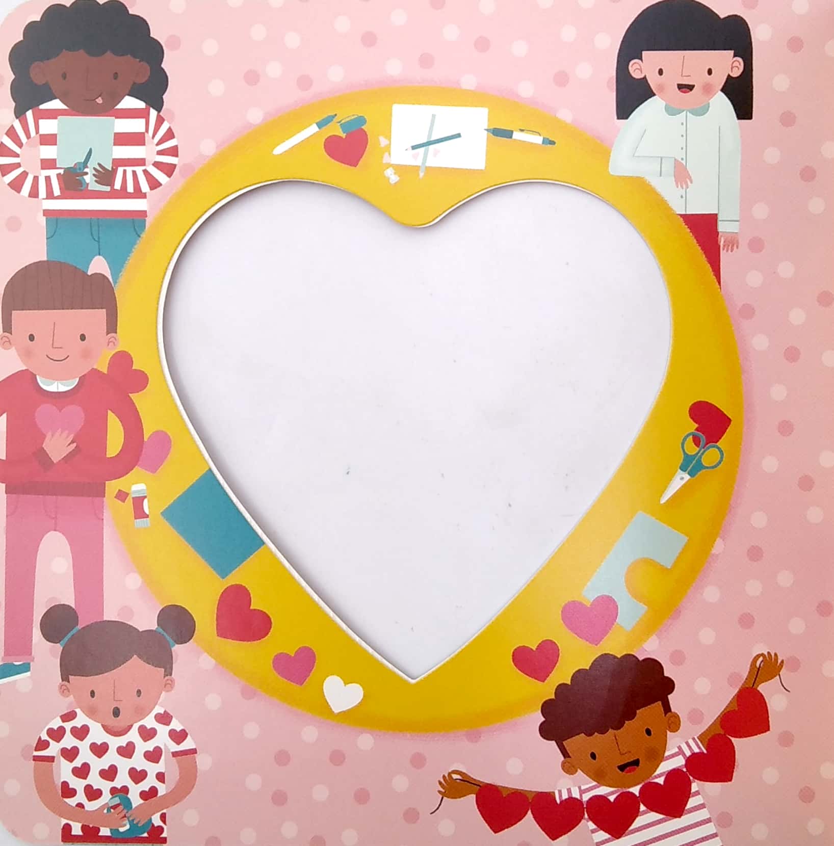 the valentine is missing! board book with cut-out reveals