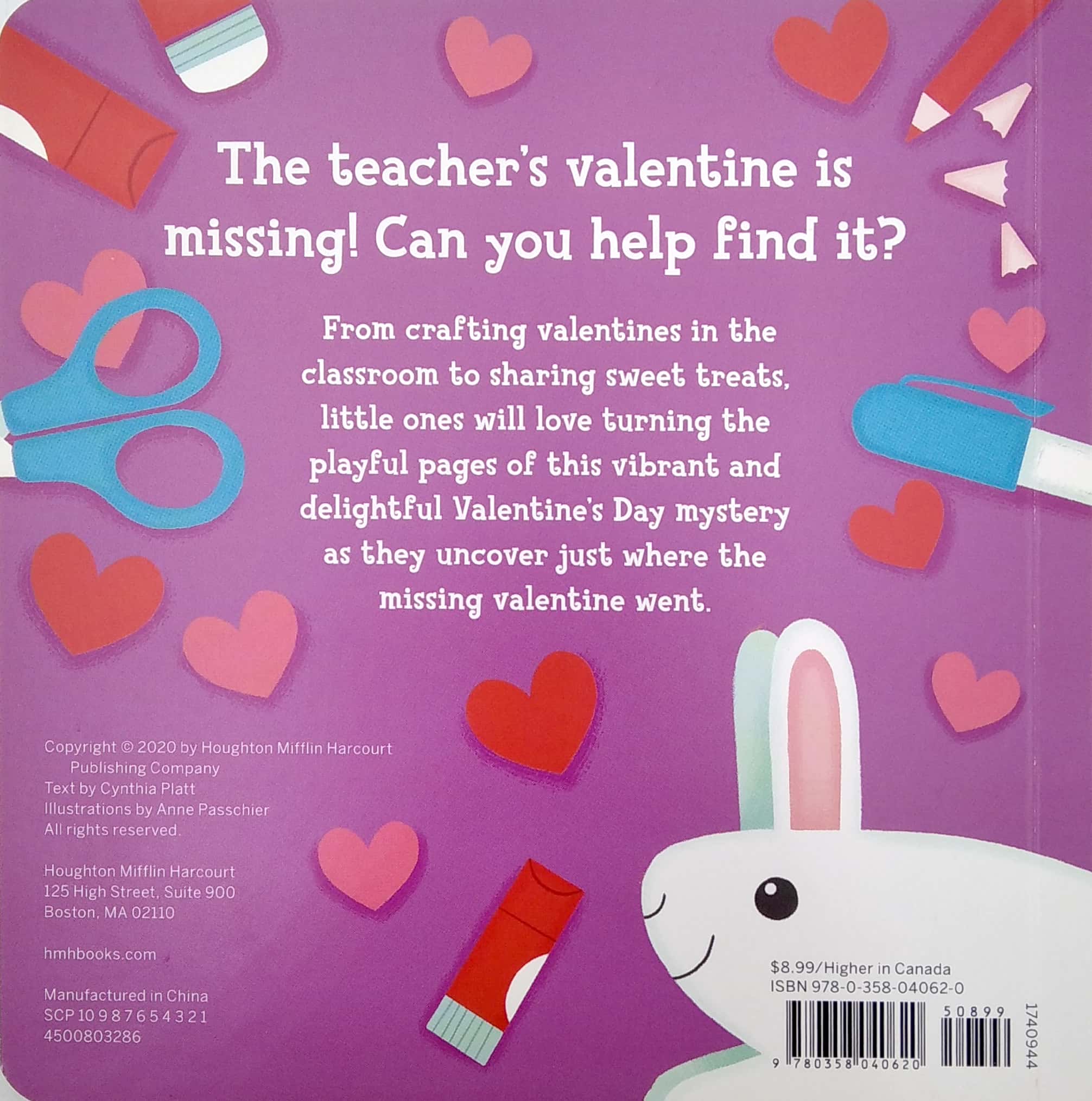 the valentine is missing! board book with cut-out reveals