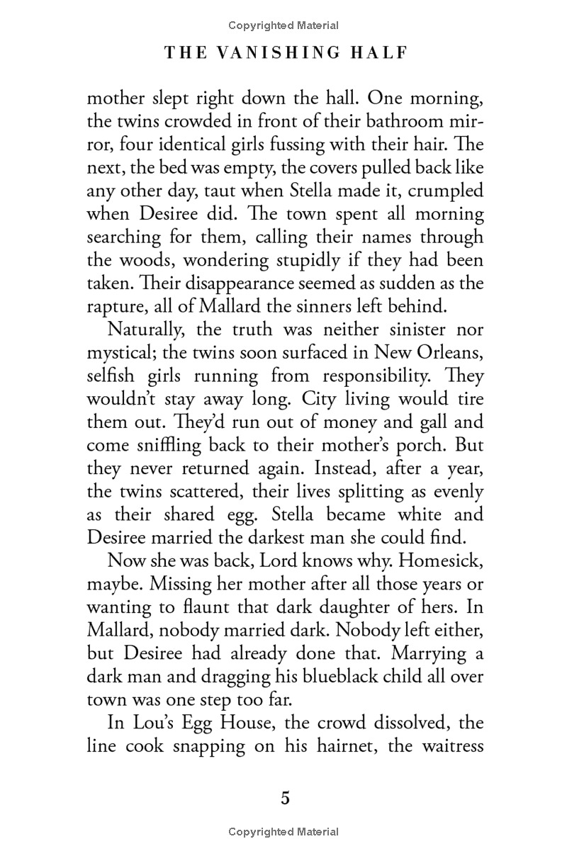 the vanishing half: a novel