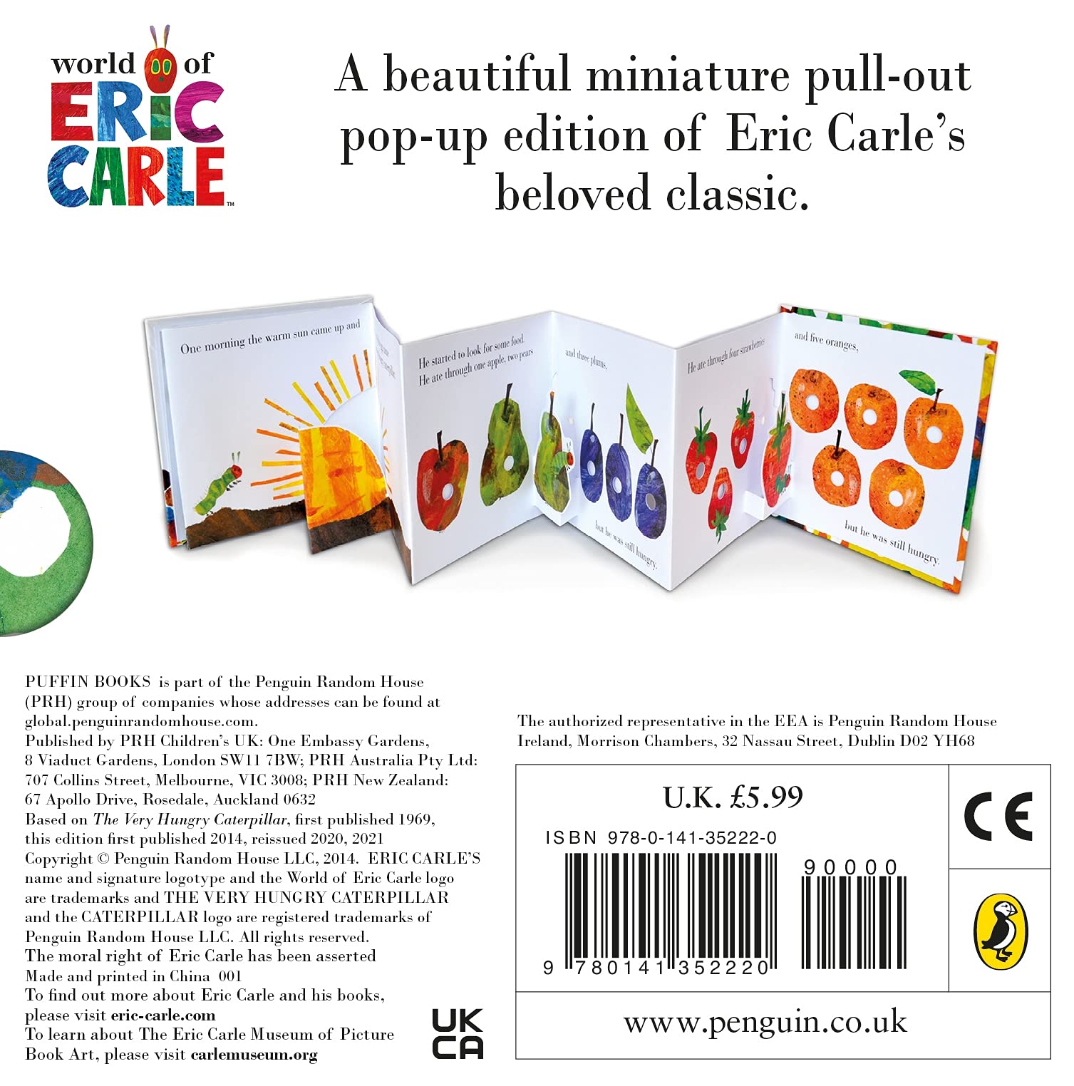 the very hungry caterpillar: a pull-out pop-up
