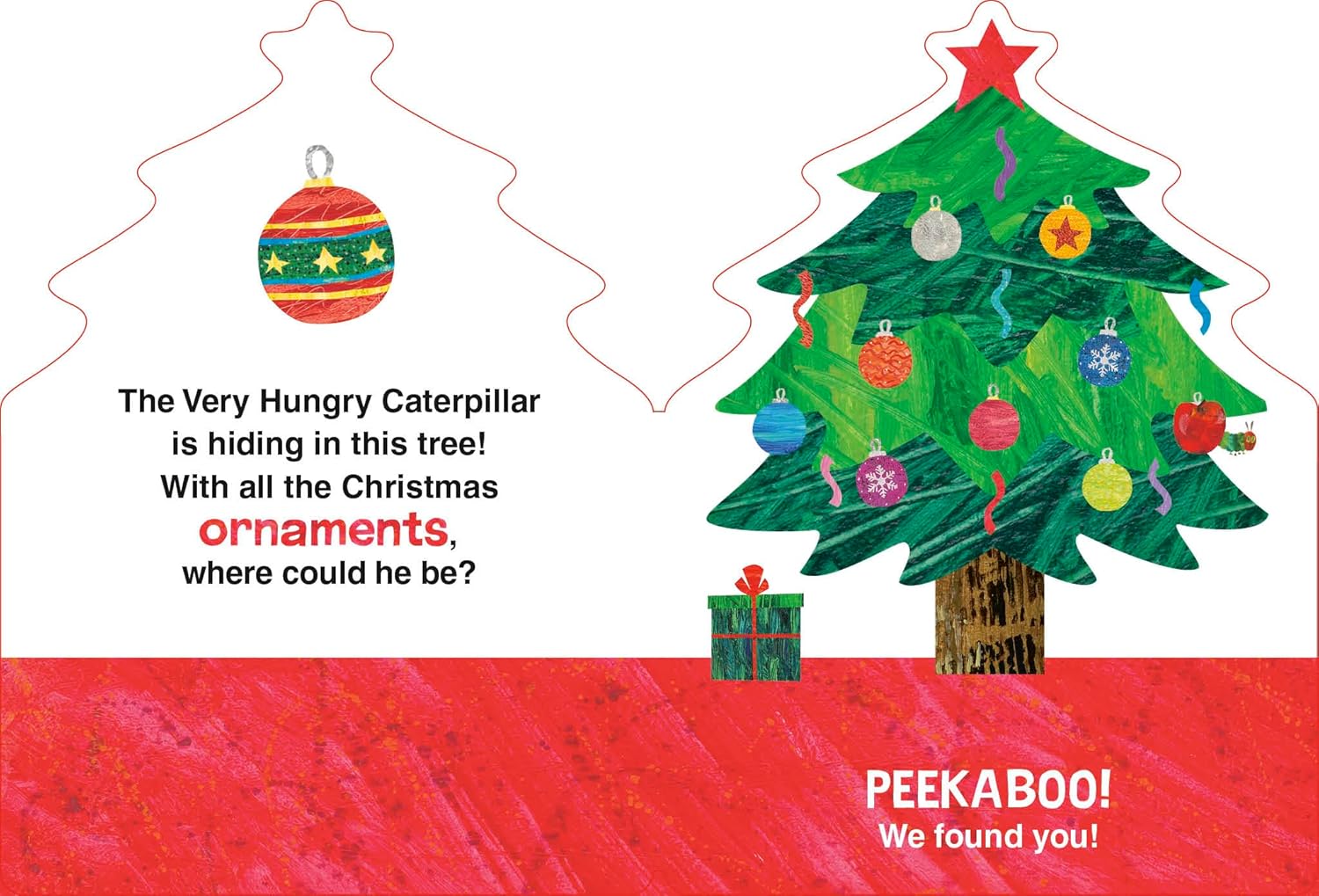 the very hungry caterpillar's peekaboo christmas