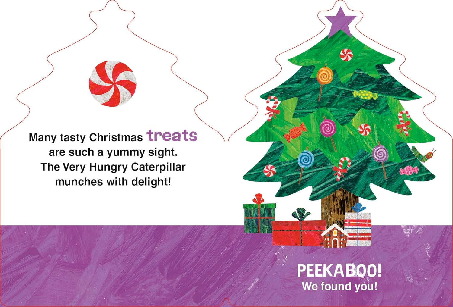 the very hungry caterpillar's peekaboo christmas