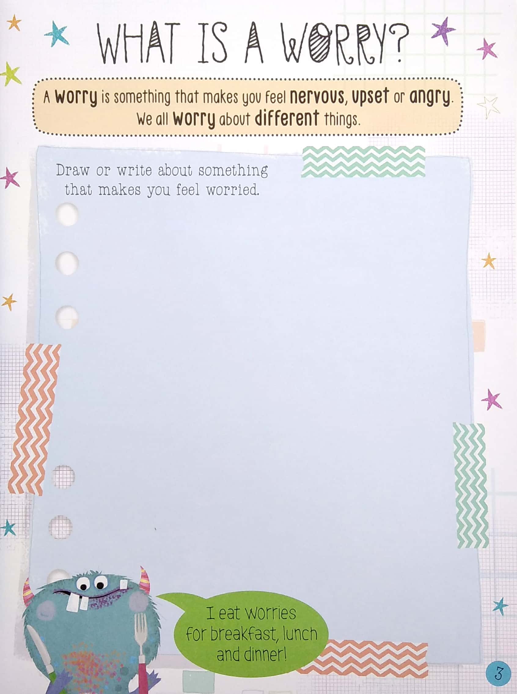 the very hungry worry monsters sticker activity book
