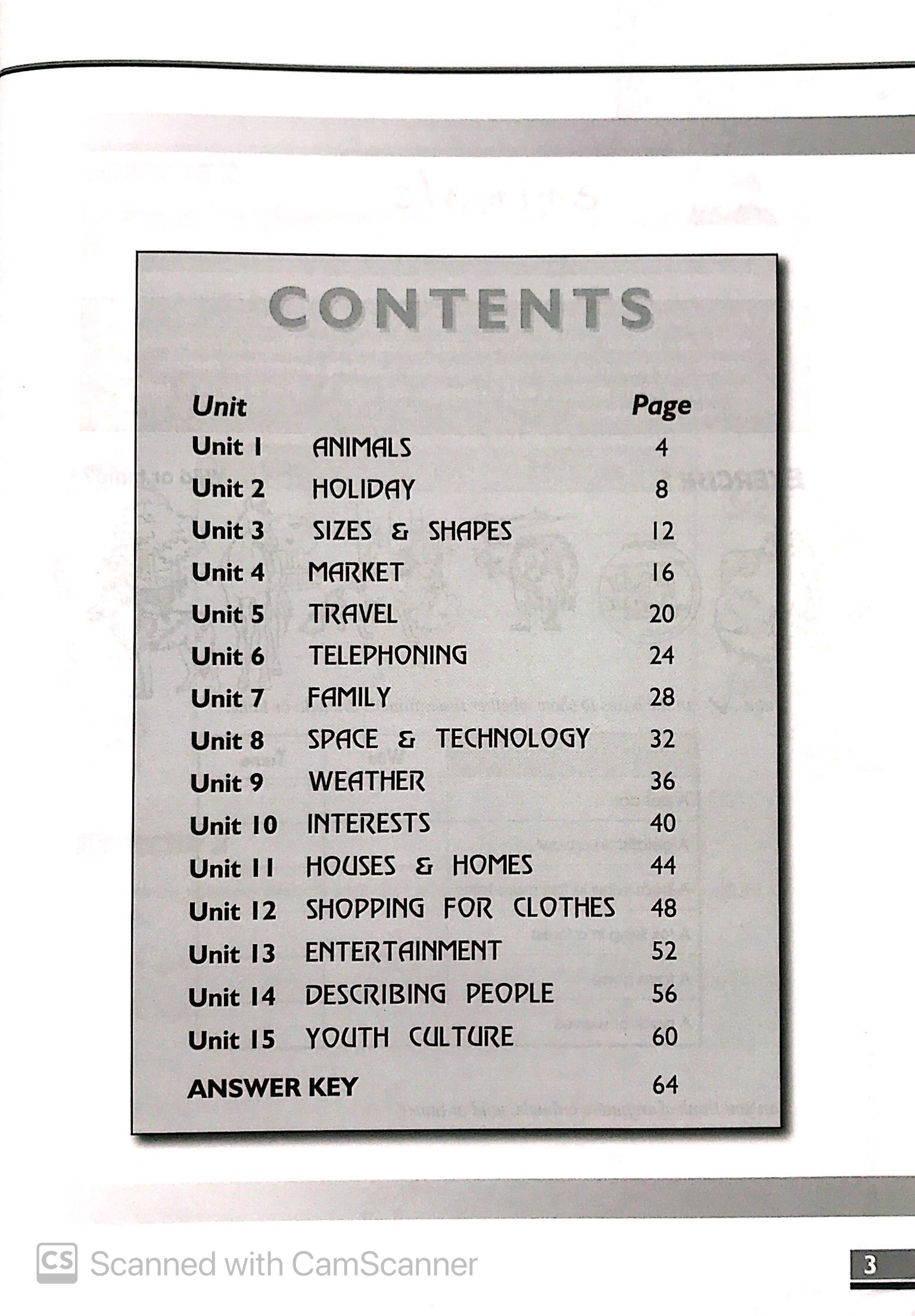 the vocabulary files - a2 level