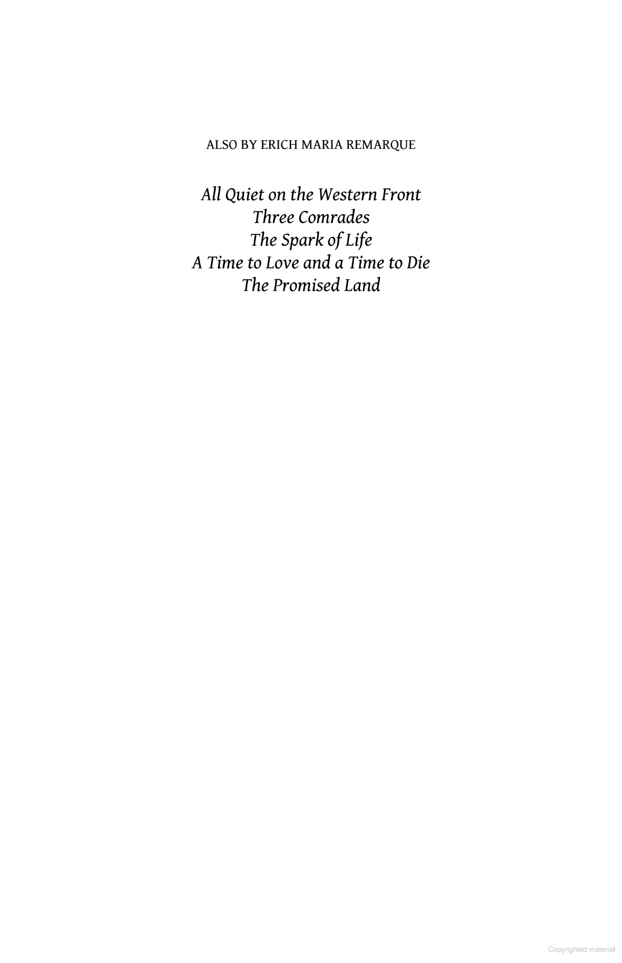 the way back (all quiet on the western front 2)