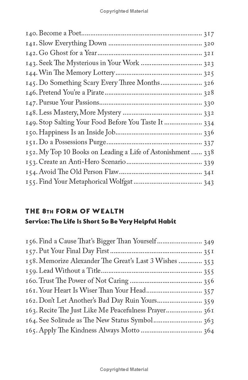 the wealth money can't buy