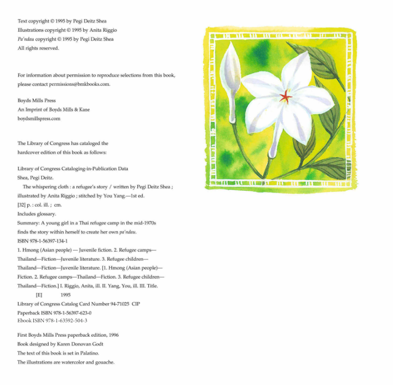 the whispering cloth: a refugee's story