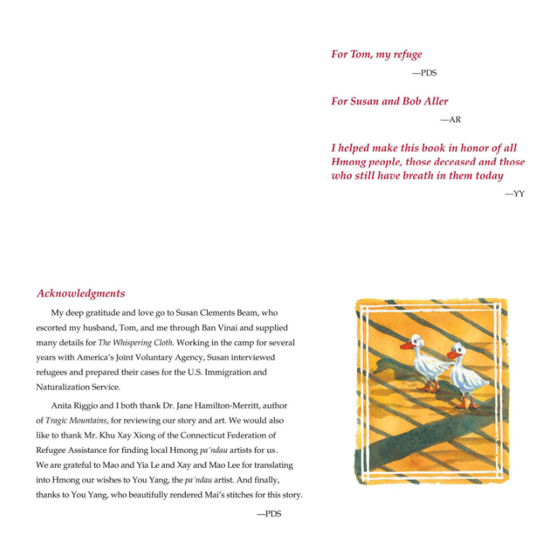 the whispering cloth: a refugee's story