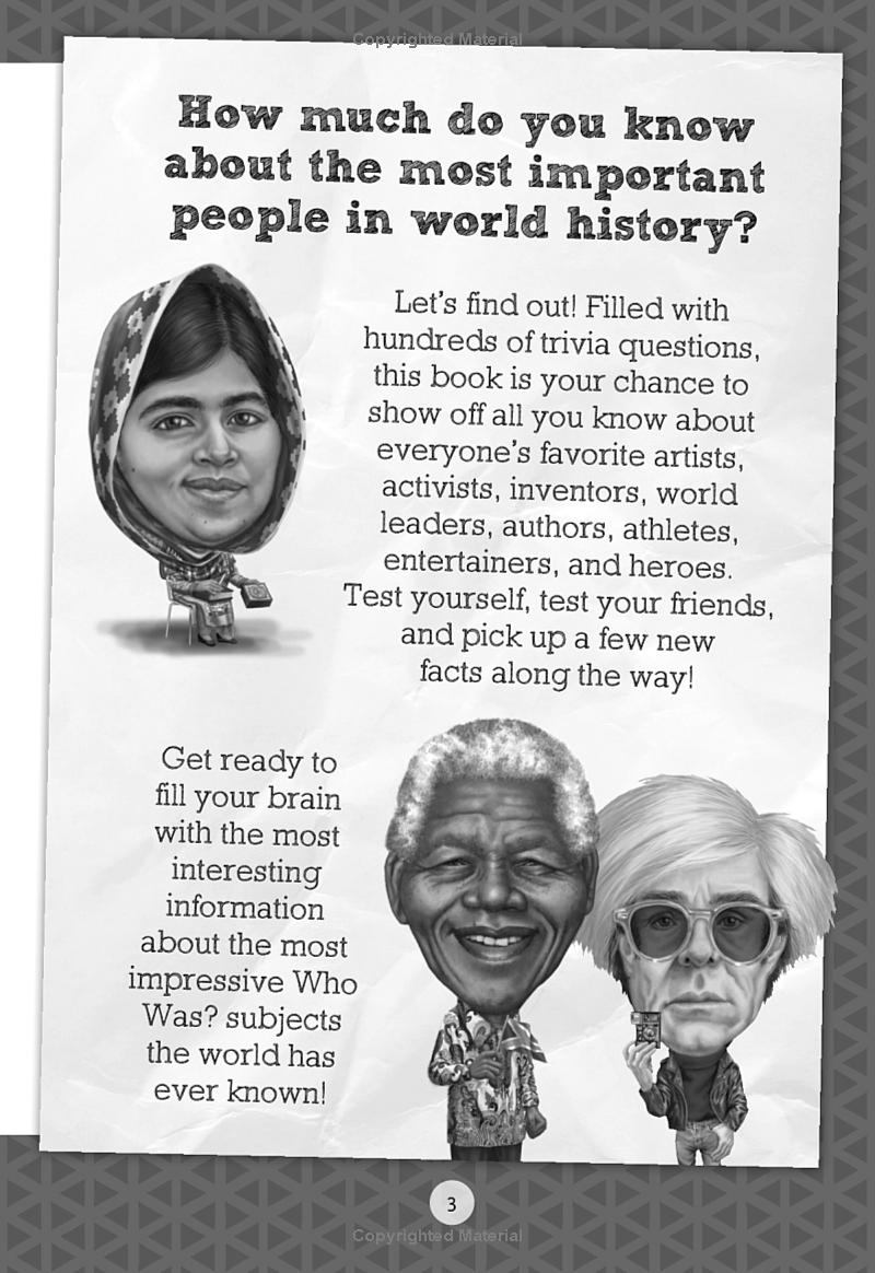 the who was? trivia book