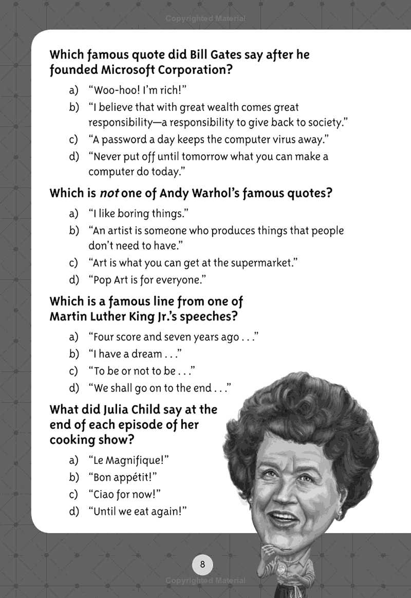 the who was? trivia book