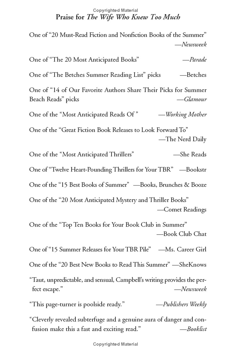 the wife who knew too much