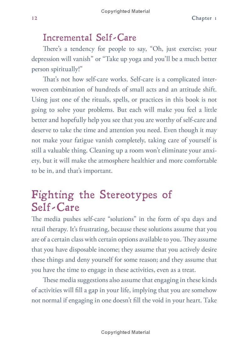 the witch's book of self-care: magical ways to pamper, soothe, and care for your body and spirit