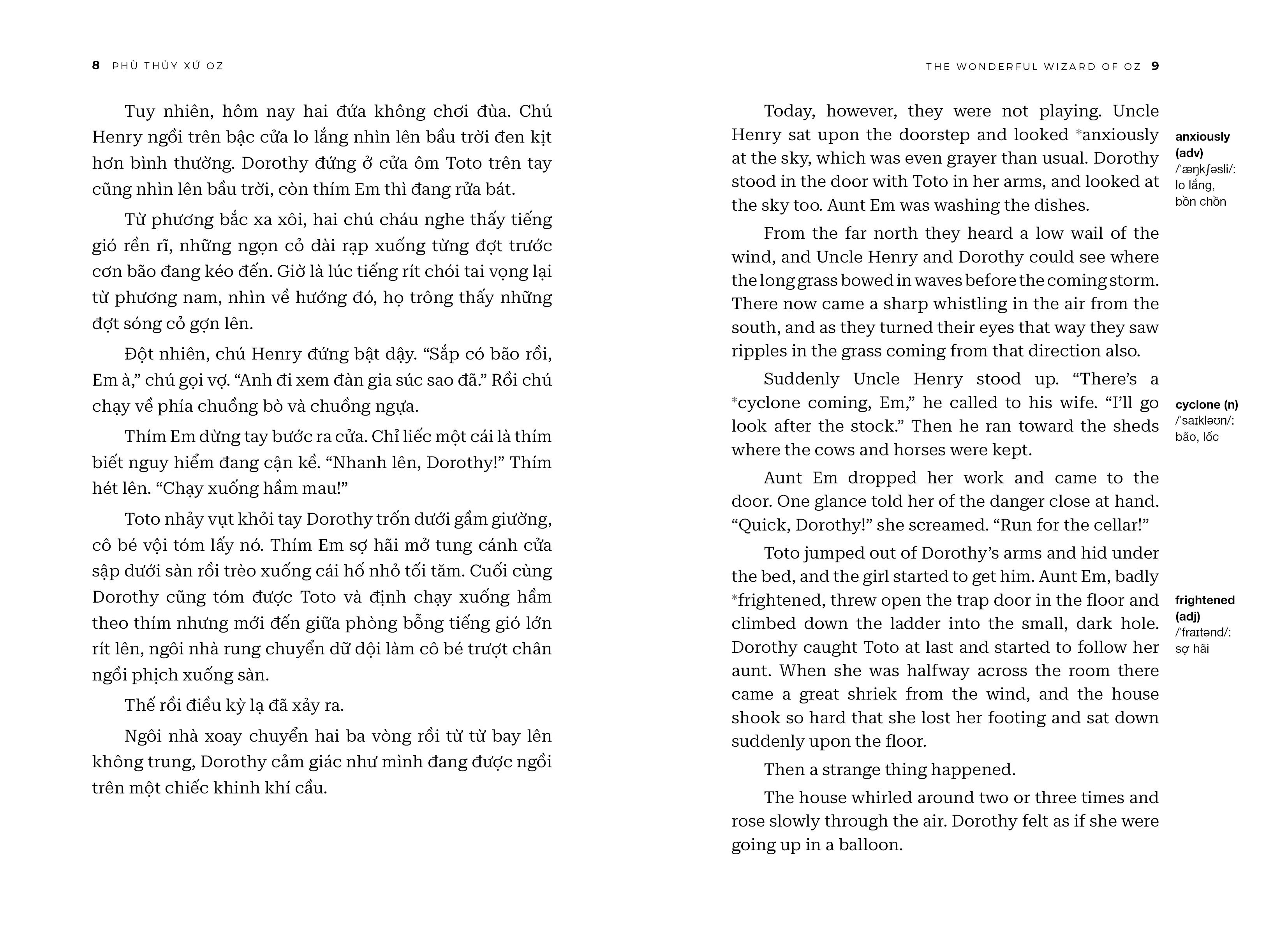 the wonderful wizard of oz - phù thuỷ xứ oz - song ngữ việt-anh