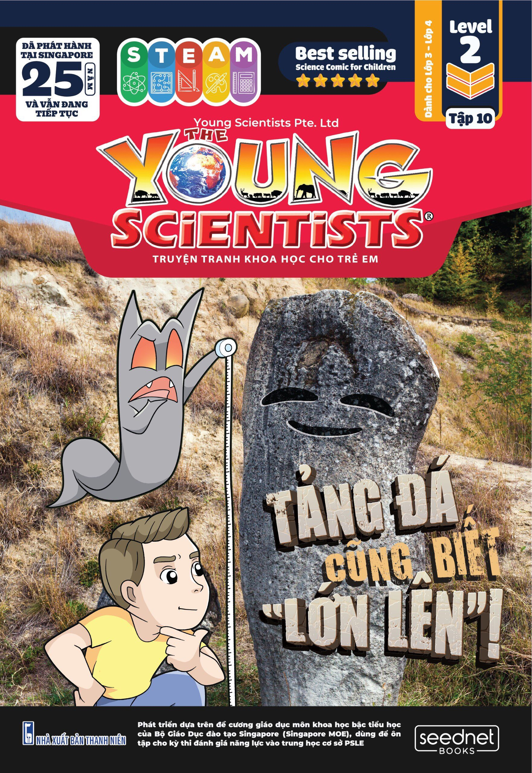 the young scientists - truyện tranh khoa học cho trẻ em - level 2 - tập 10 - tảng đá cũng biết “lớn lên”!