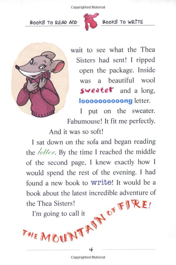 thea stilton and the mountain of fire: a geronimo stilton adventure