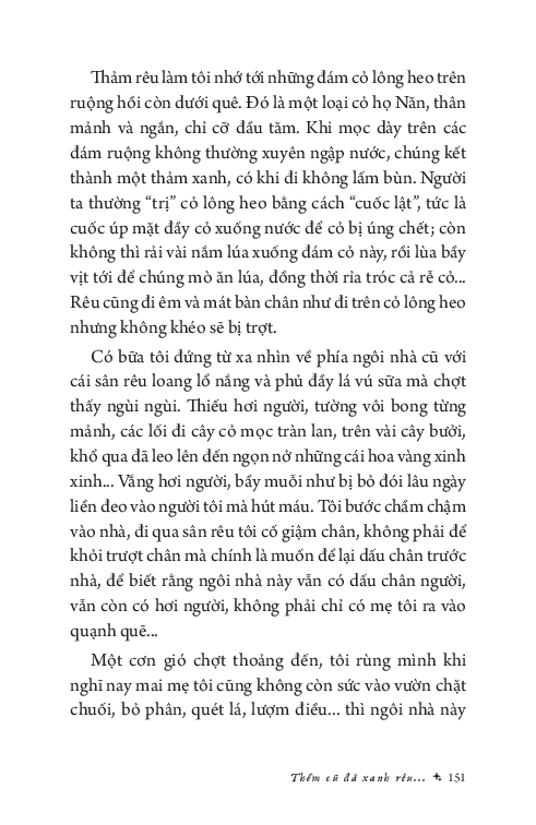 thềm cũ đã xanh rêu