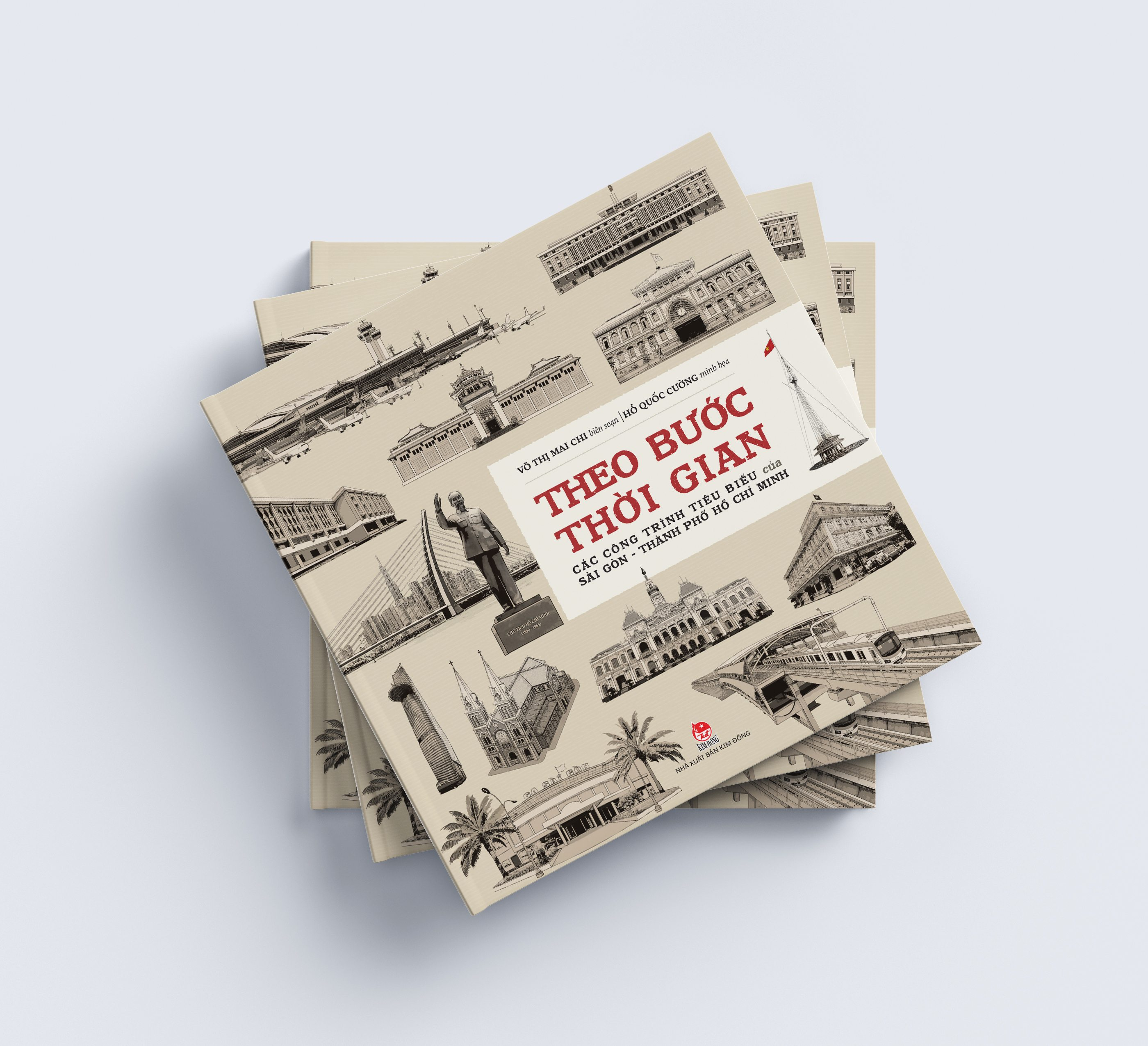 theo bước thời gian - các công trình tiêu biểu của sài gòn-thành phố hồ chí minh - bìa cứng