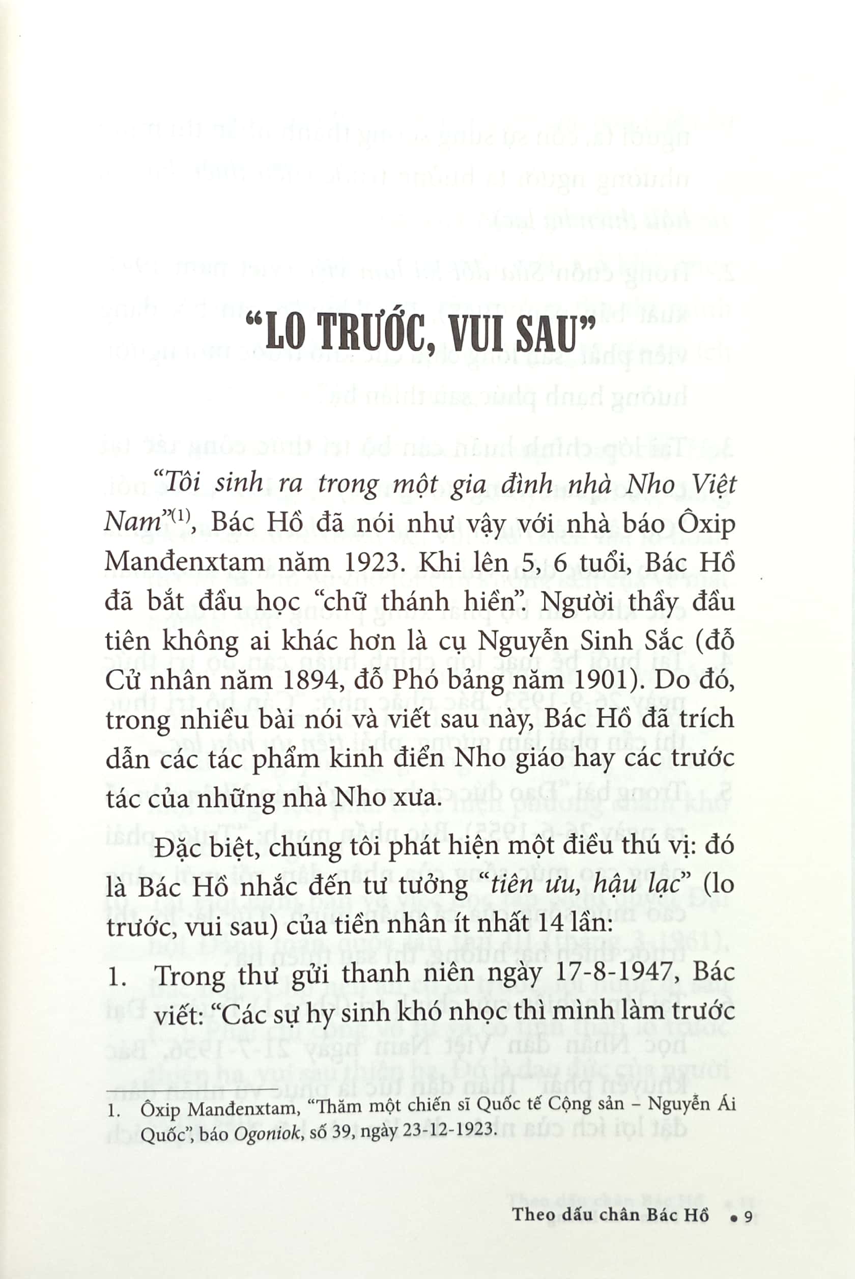 theo dấu chân bác hồ (tái bản 2023)