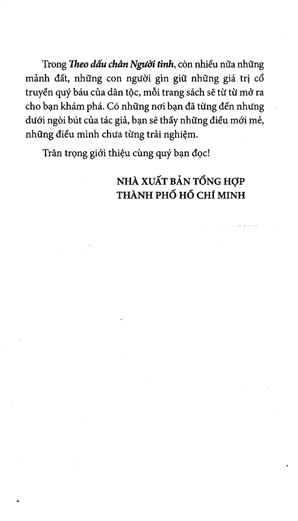 theo dấu chân người tình