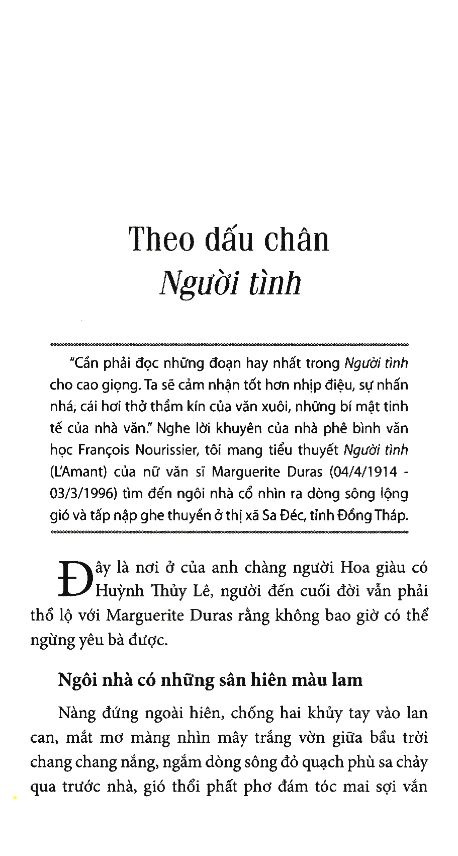 theo dấu chân người tình
