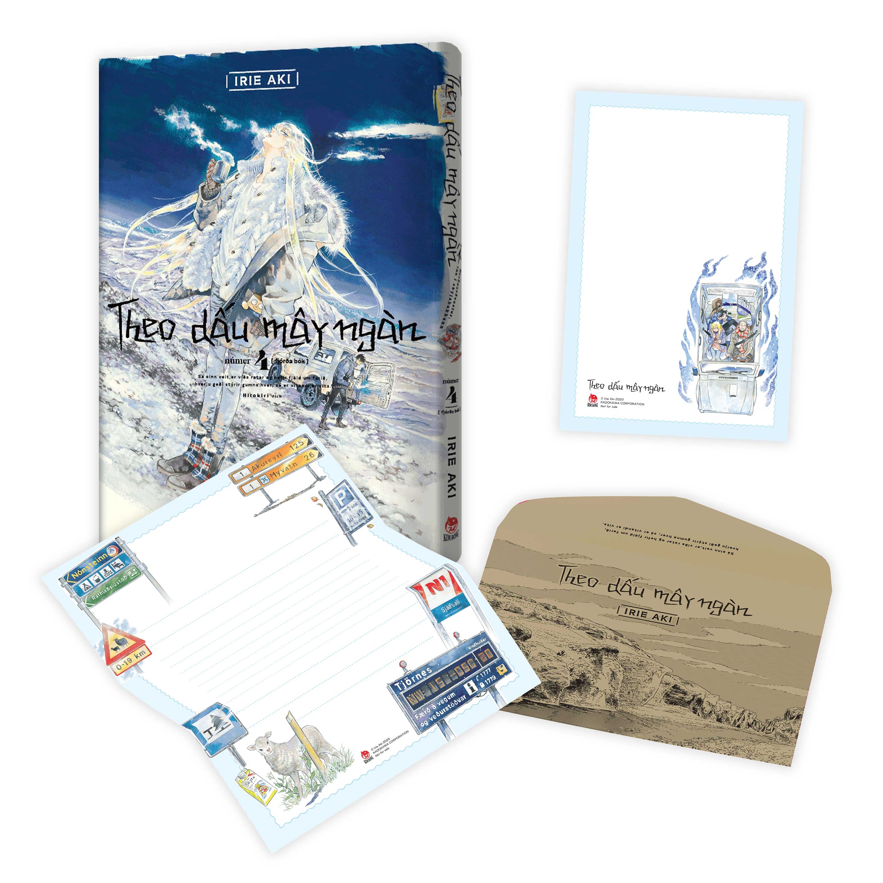 theo dấu mây ngàn - tập 4 - tặng kèm obi + postcard + phong thư + giấy viết thư