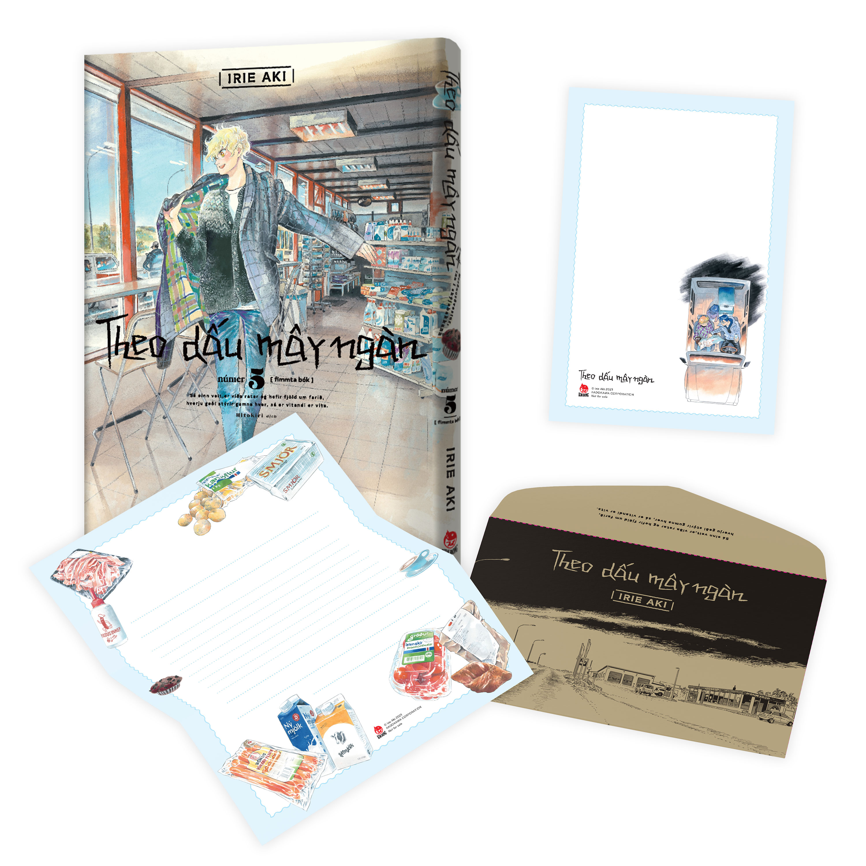 theo dấu mây ngàn - tập 5 - tặng kèm obi + postcard + phong thư + giấy viết thư