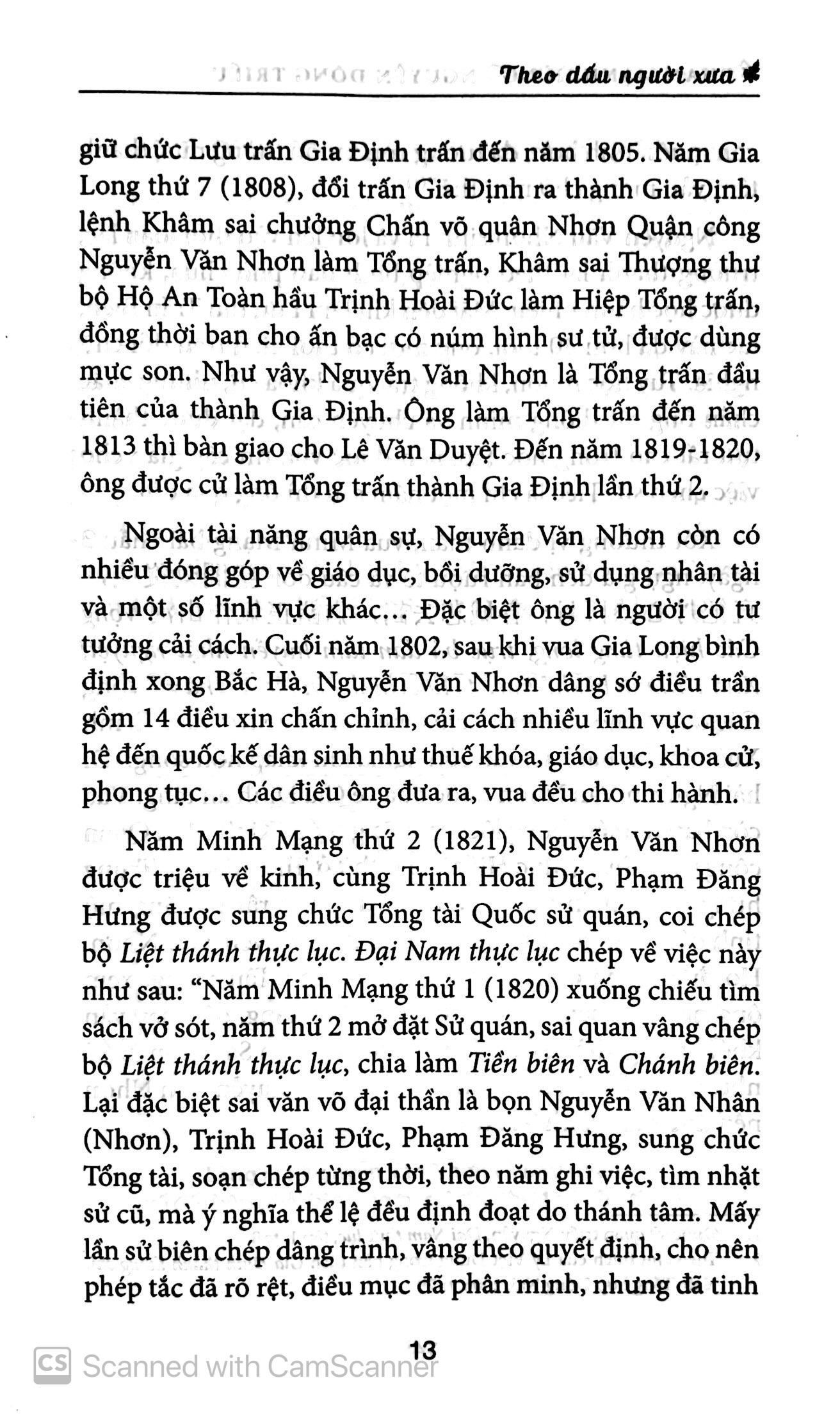 theo dấu người xưa