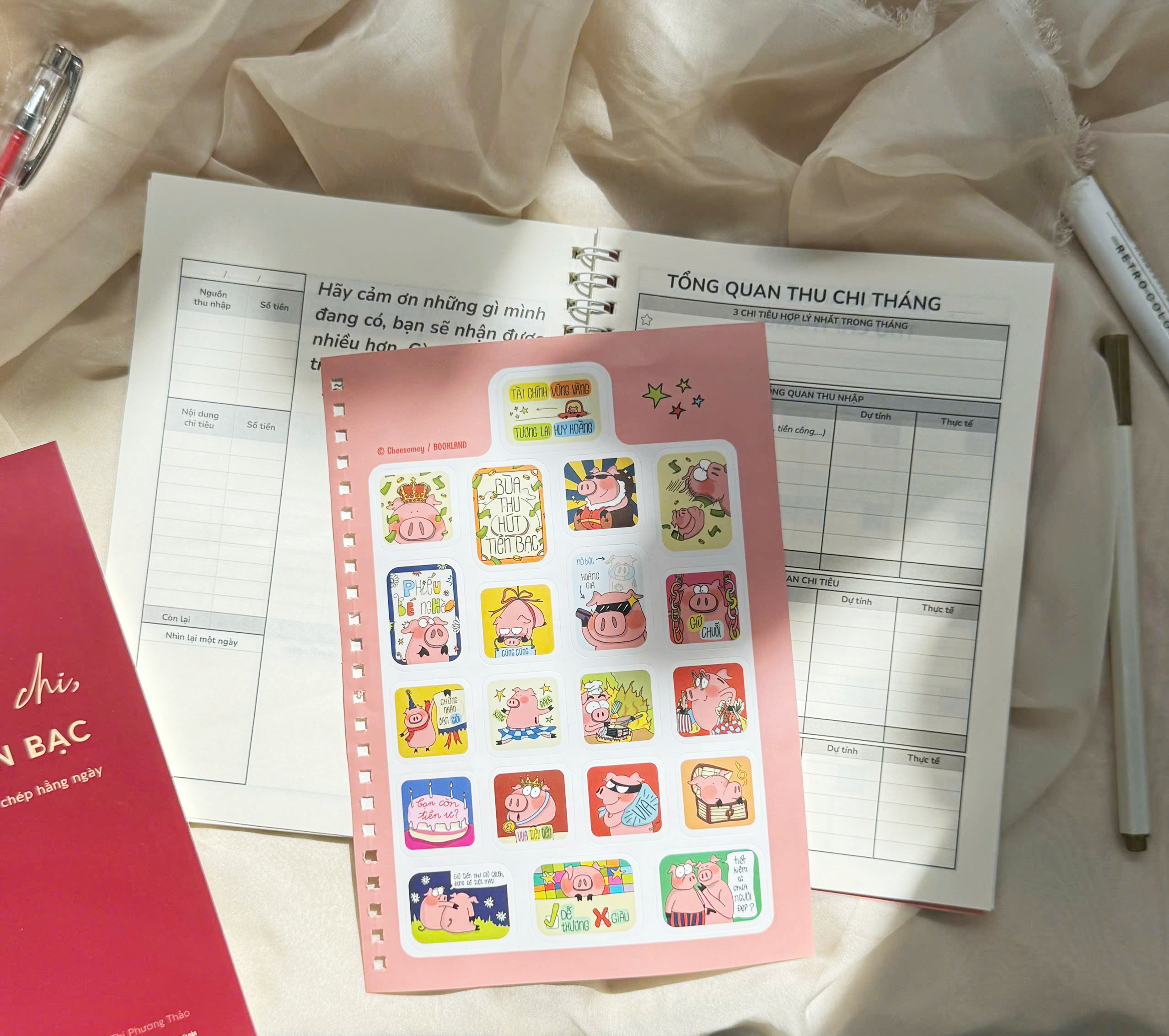 Theo Doi Thu Chi, Lam Chu Tien Bac - Giau Co Tu Nhung Ghi Chep Hang Ngay - Tang Kem Sticker