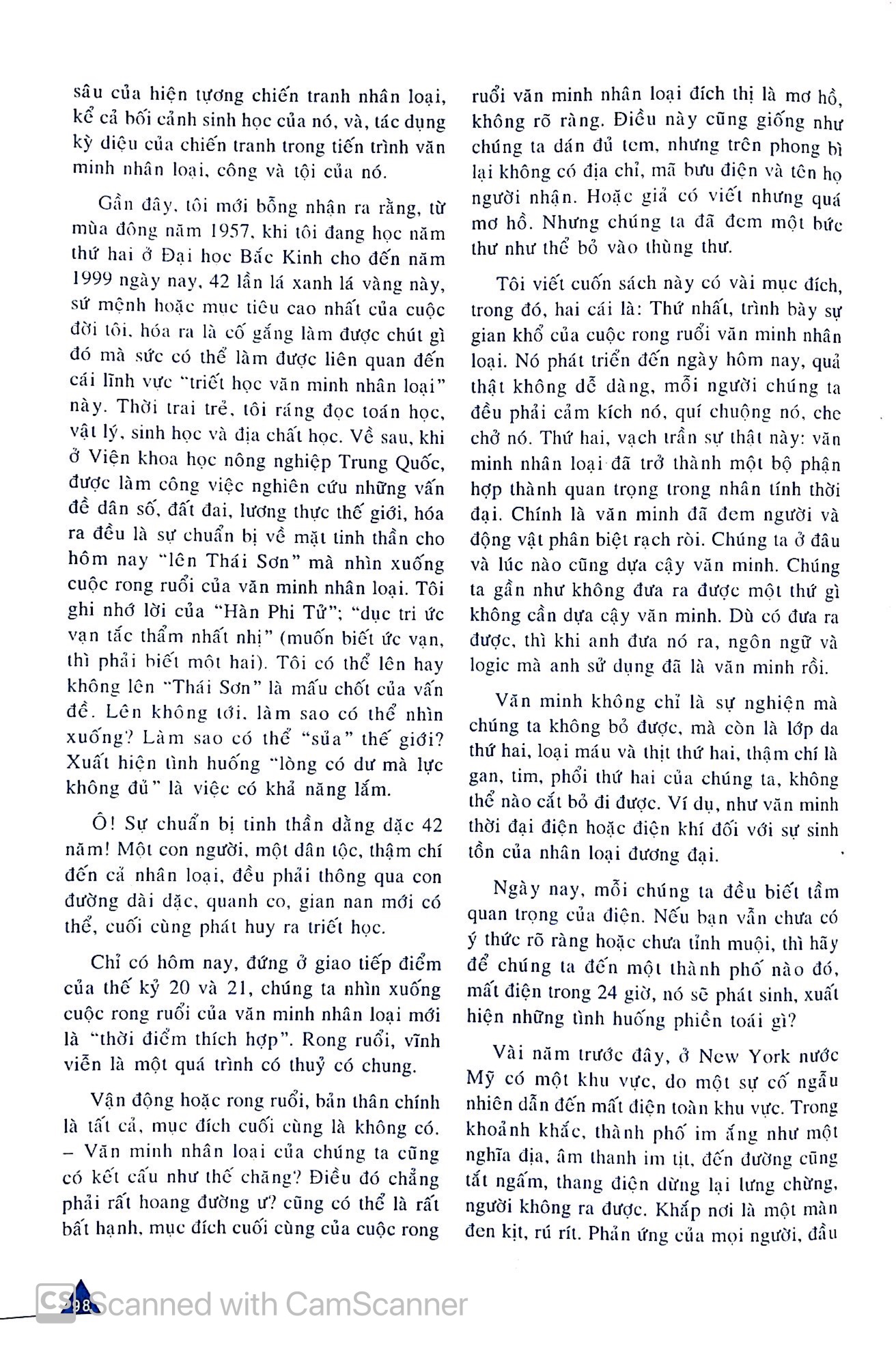 theo dòng văn minh nhân loại