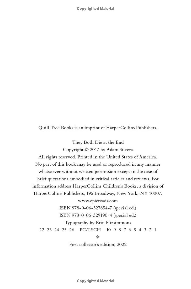 they both die at the end collector's edition