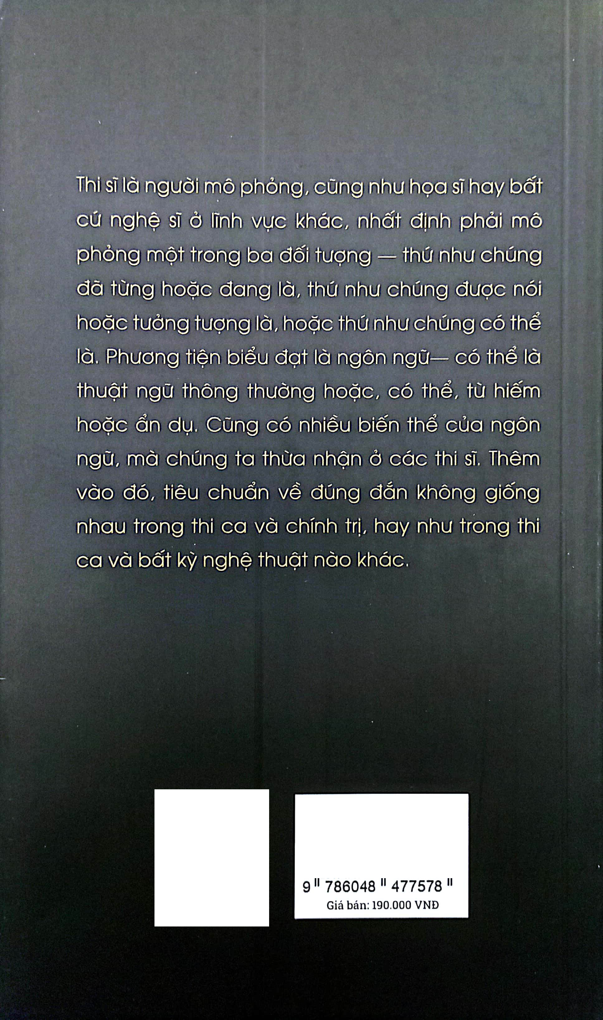 thi ca luận - tác phẩm triết học kinh điển