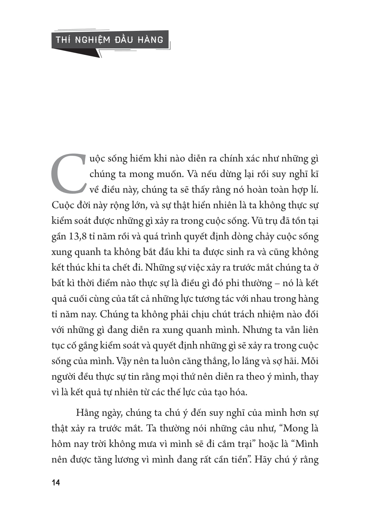 thí nghiệm đầu hàng