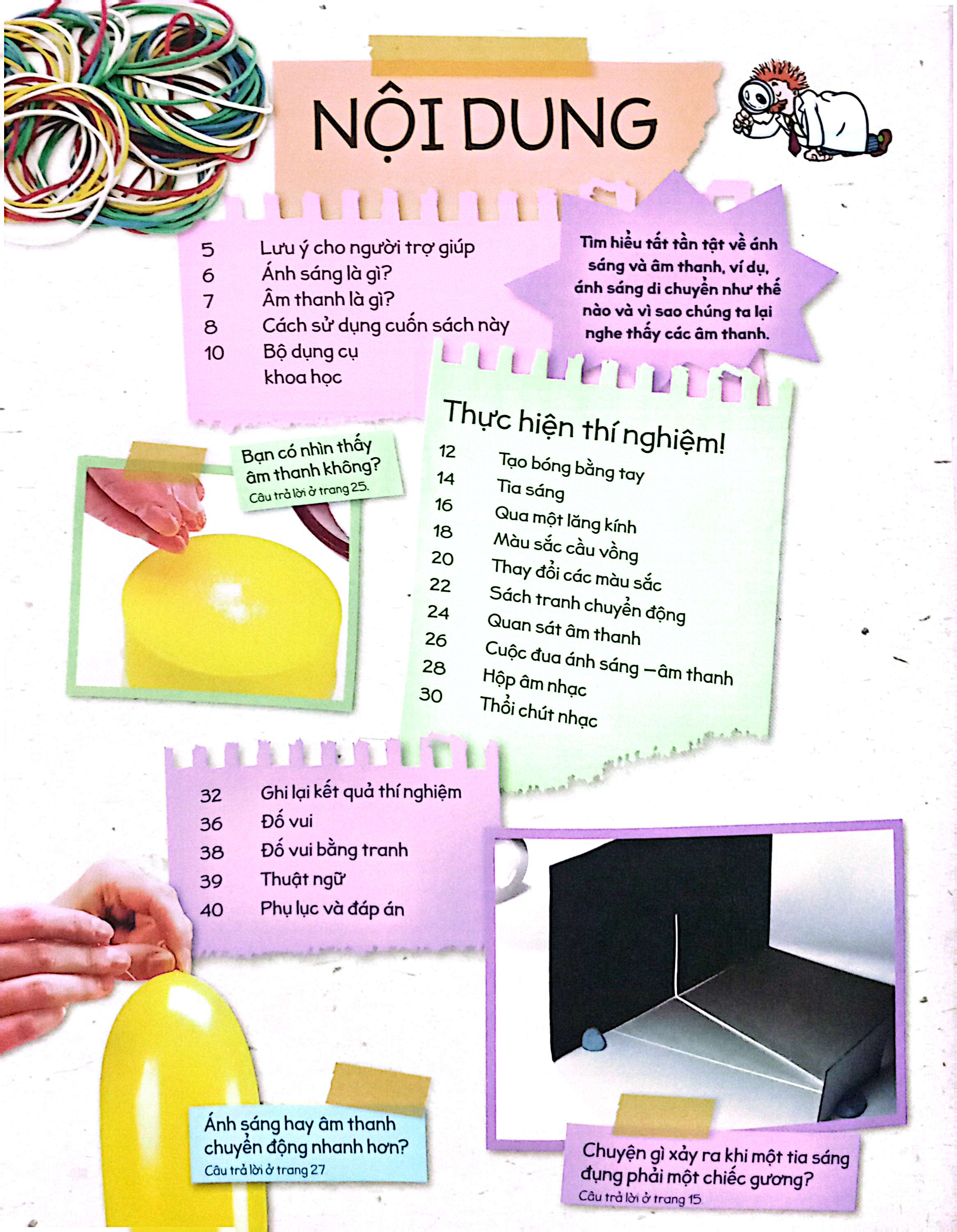 thí nghiệm stem siêu sáng tạo: âm thanh và ánh sáng