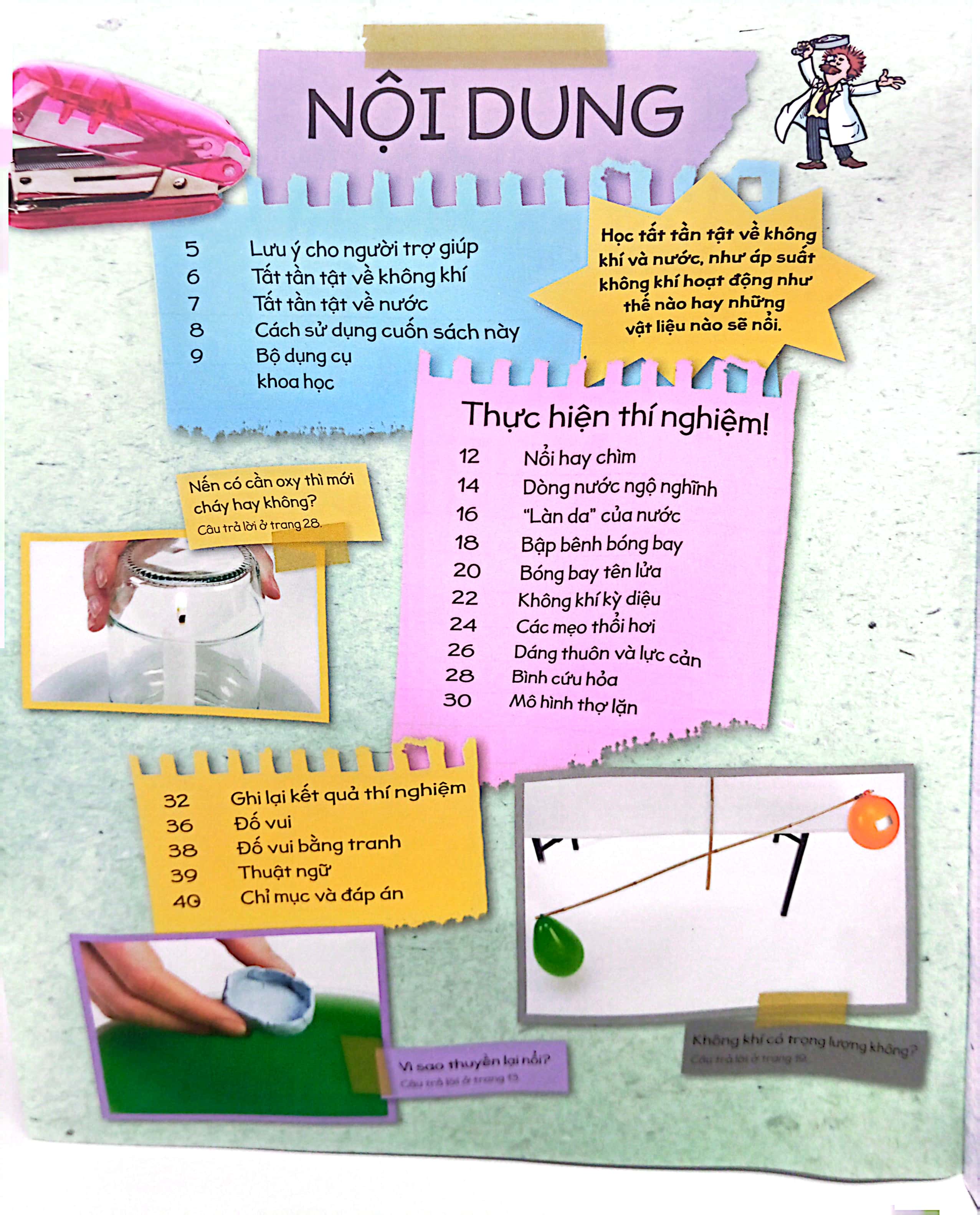 thí nghiệm stem siêu sáng tạo: không khí và nước