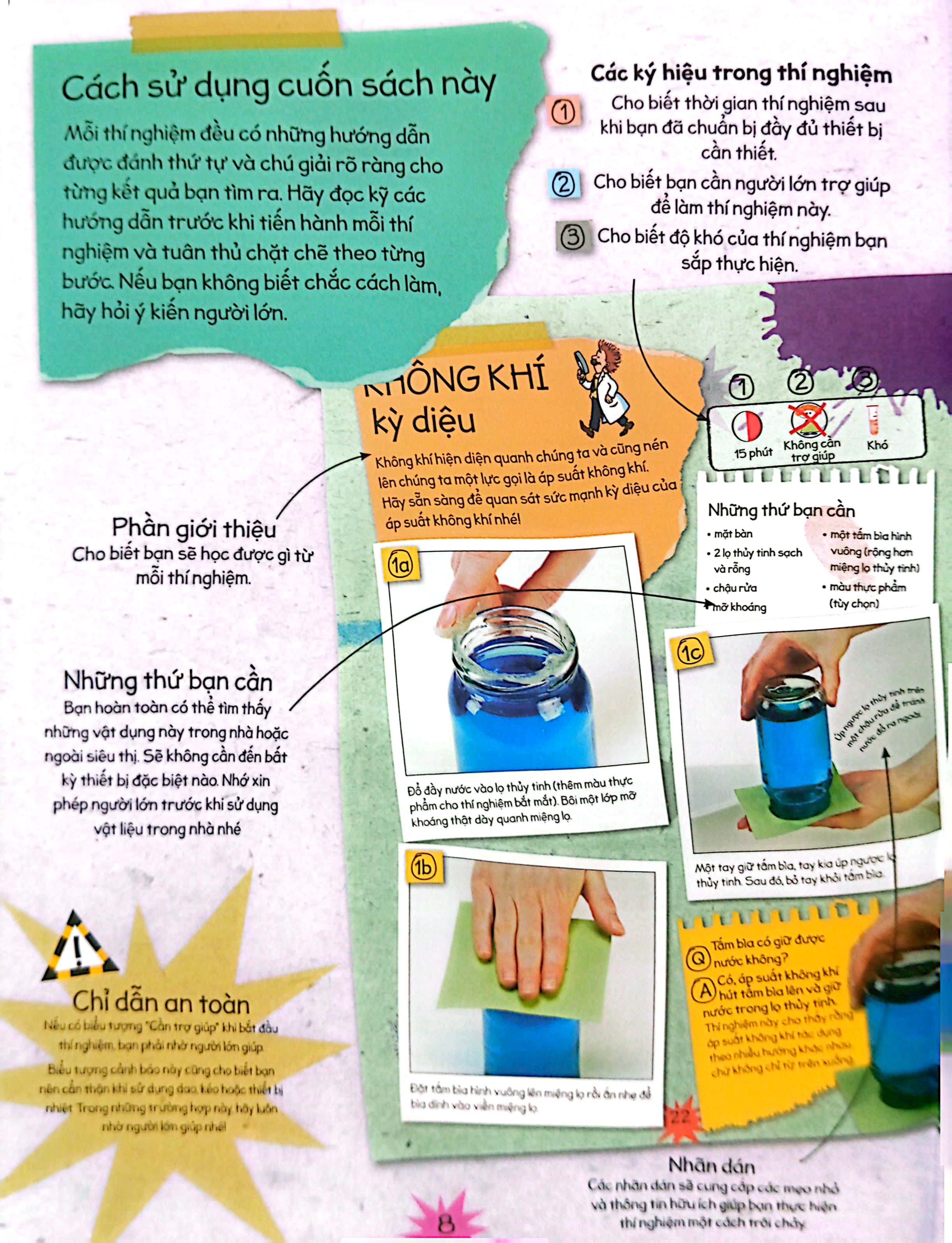 thí nghiệm stem siêu sáng tạo: không khí và nước