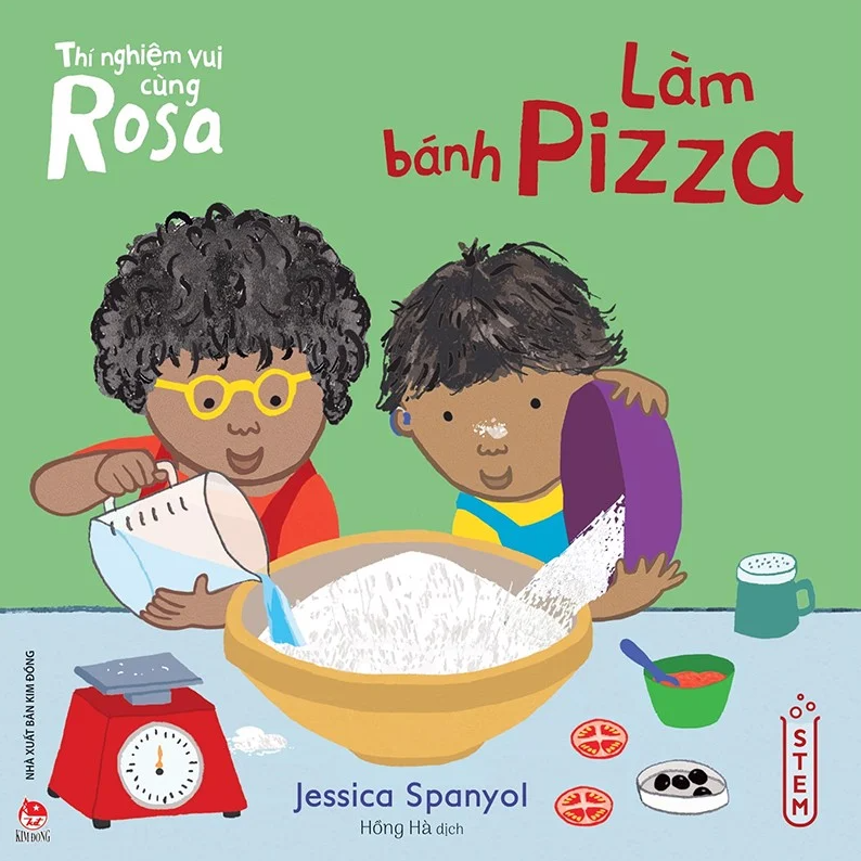 thí nghiệm vui cùng rosa - làm bánh pizza