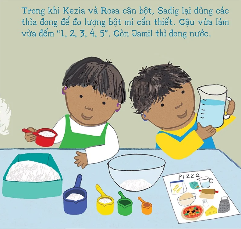 thí nghiệm vui cùng rosa - làm bánh pizza