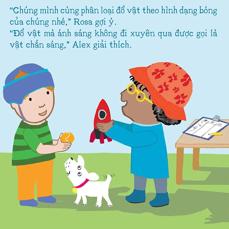 thí nghiệm vui cùng rosa - trò chơi rối bóng