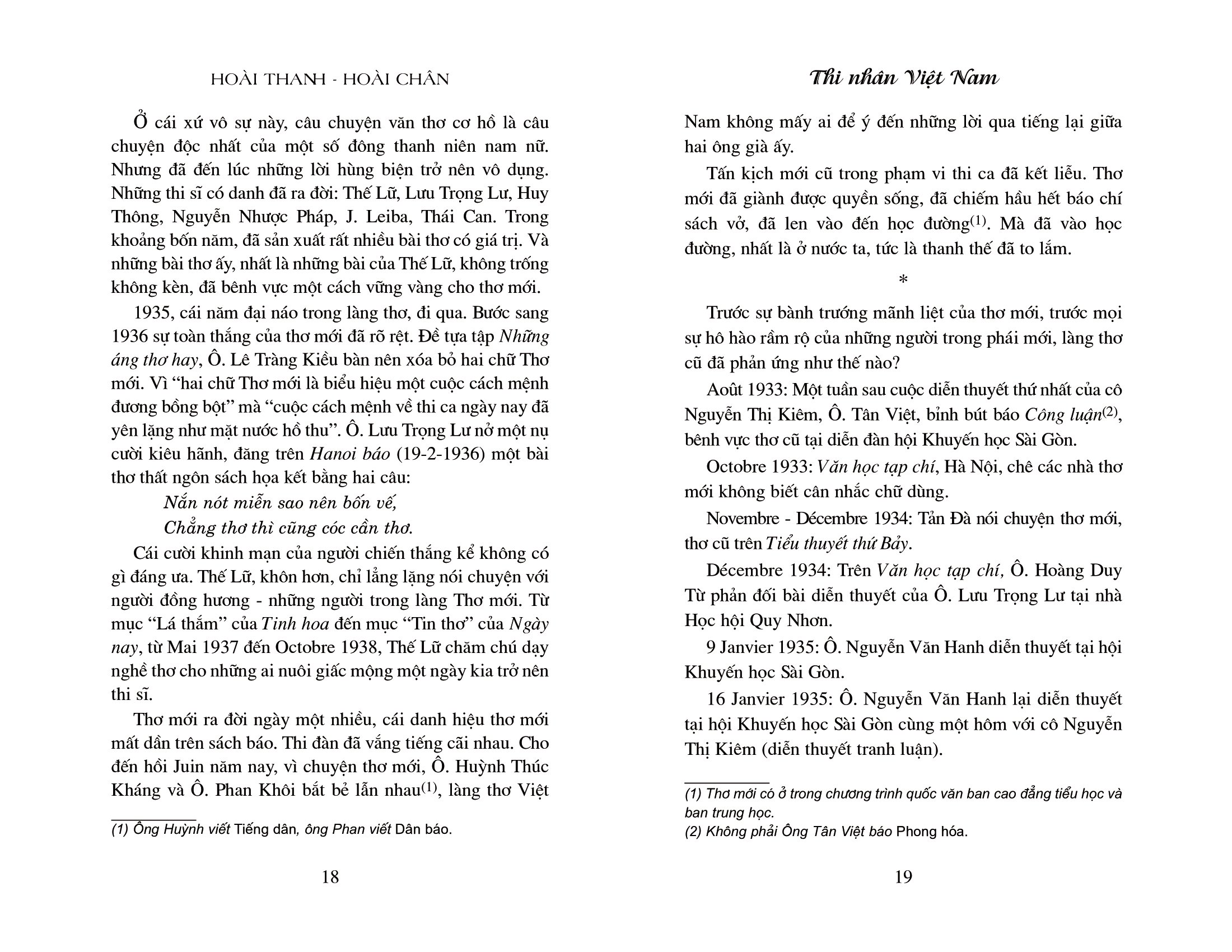 thi nhân việt nam (tái bản 2018)