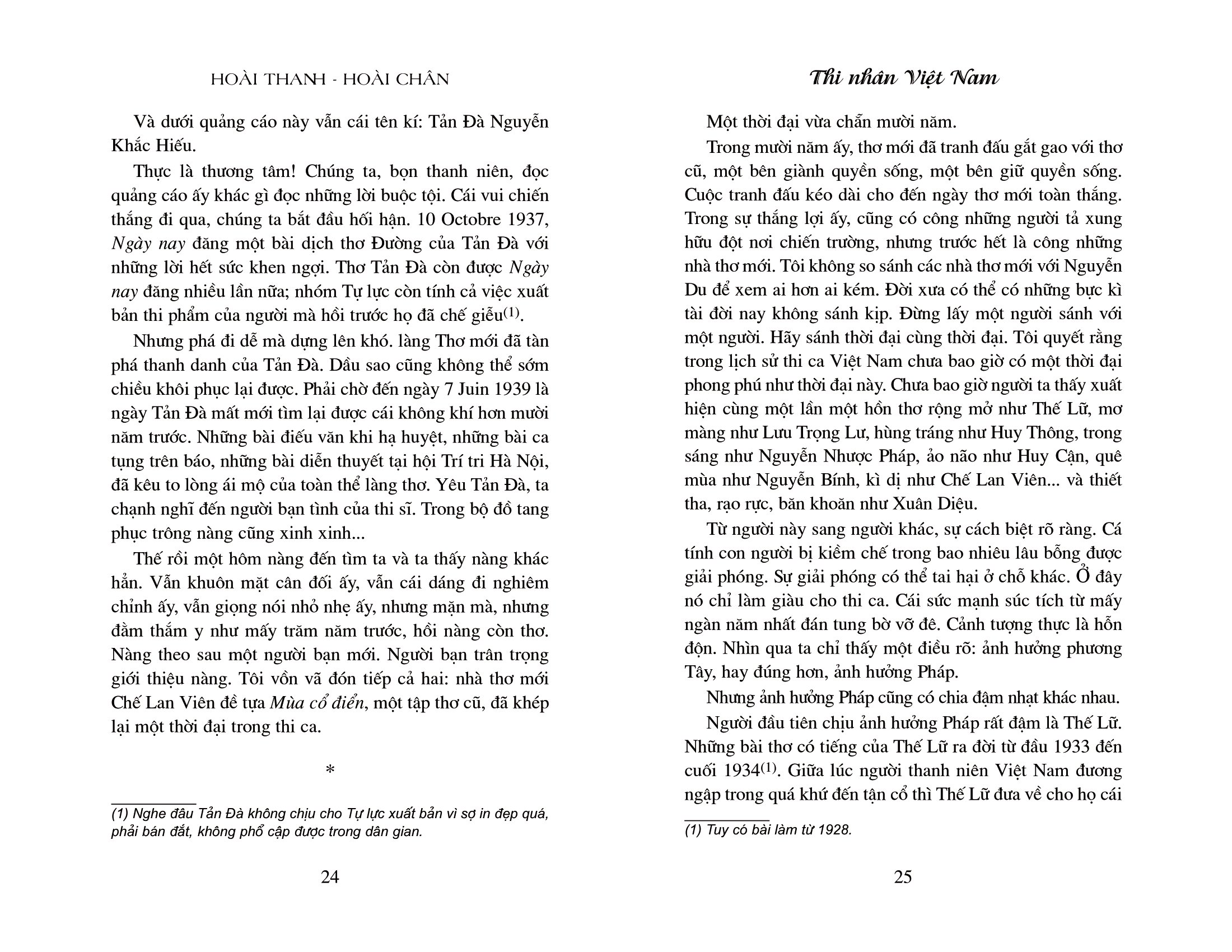 thi nhân việt nam (tái bản 2018)