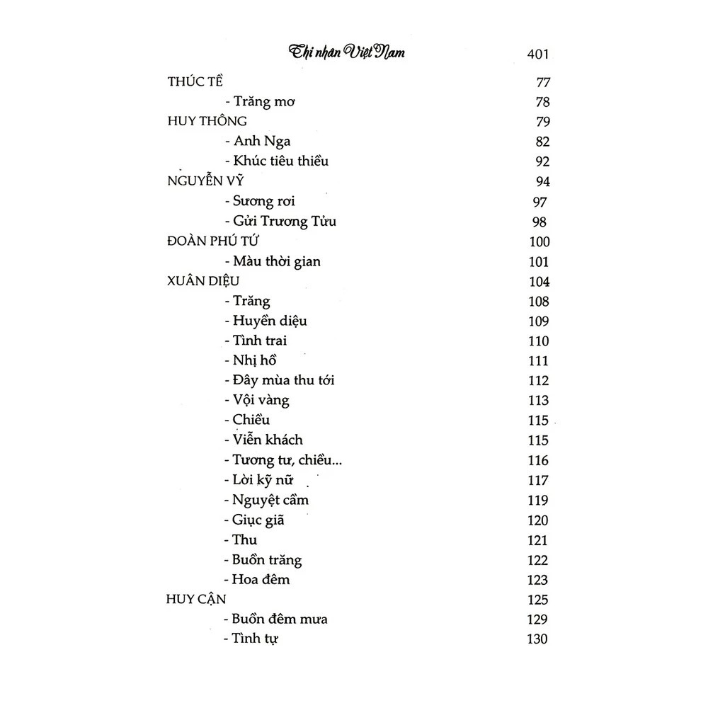 thi nhân việt nam (tái bản 2025)