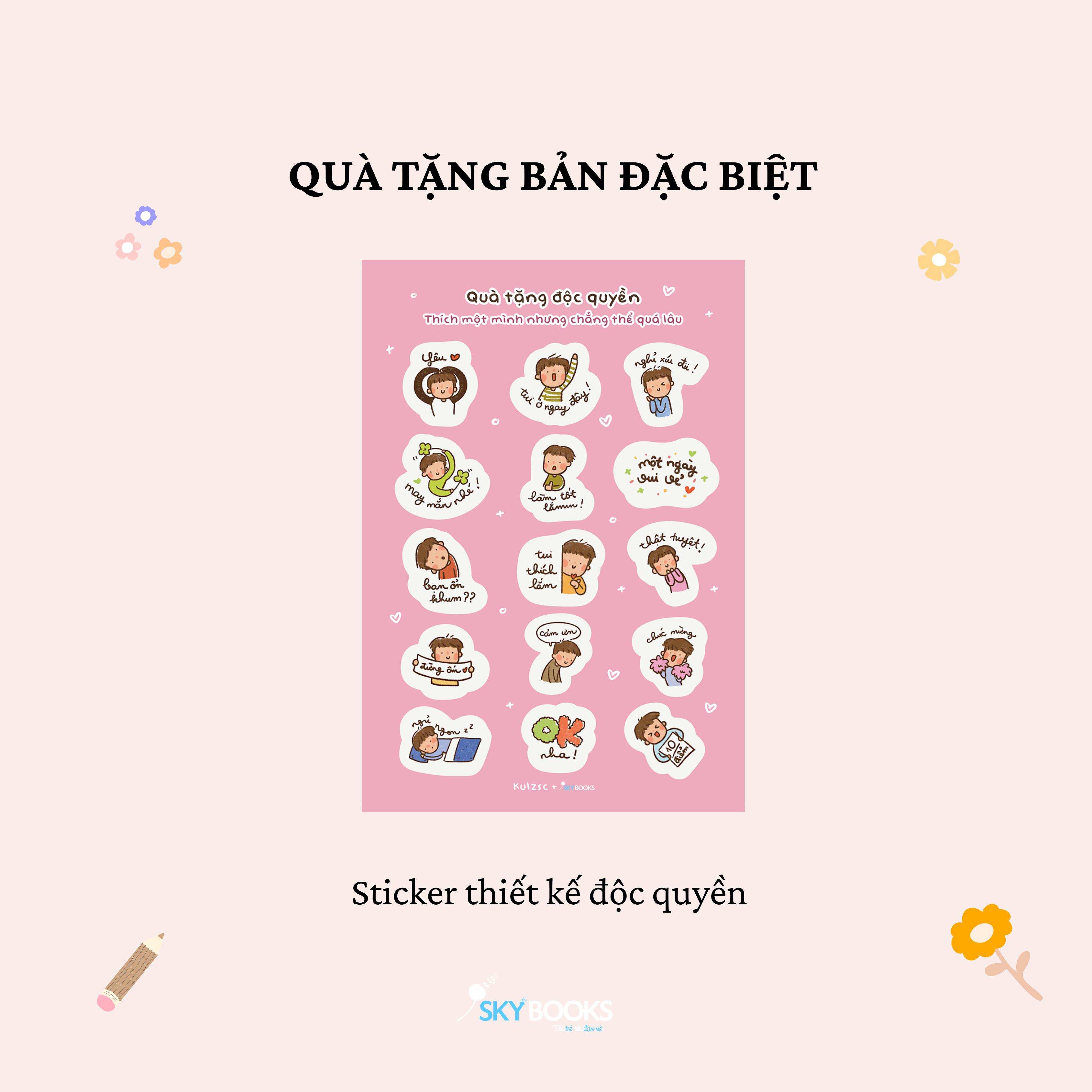 Thich Mot Minh Nhung Chang The Qua Lau - Ban Dac Biet - Tang Kem Sticker Thiet Ke Doc Quyen