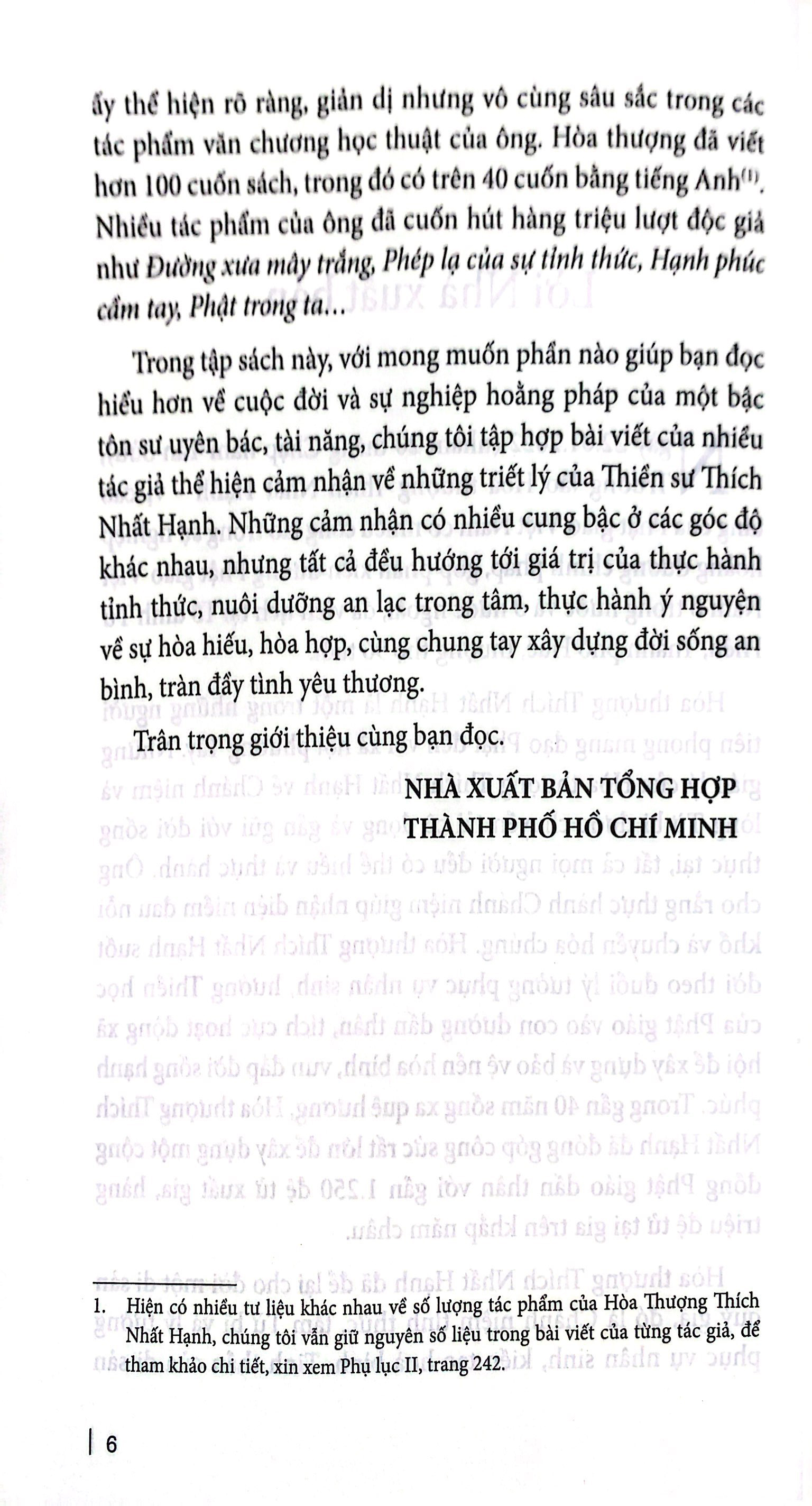 thích nhất hạnh - người thắp sáng con đường tỉnh thức