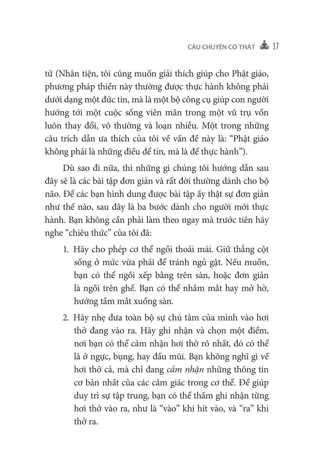 thiền cho người năng động và hoài nghi