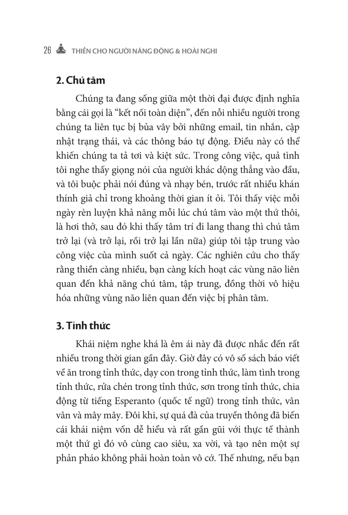 thiền cho người năng động và hoài nghi