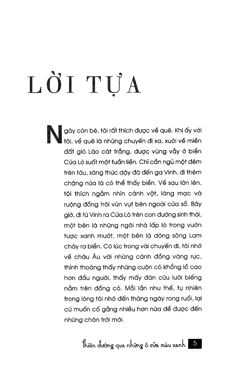 thiên đường qua những ô cửa màu xanh