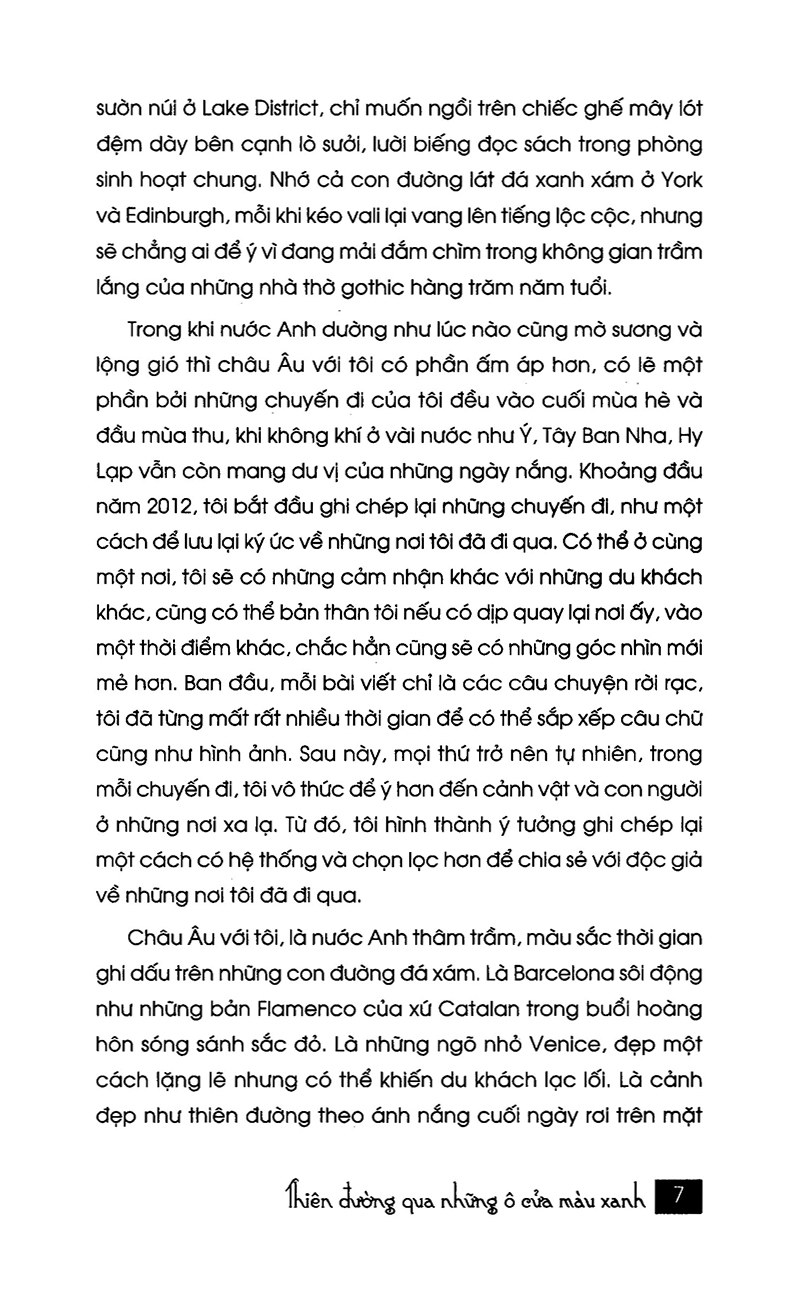 thiên đường qua những ô cửa màu xanh